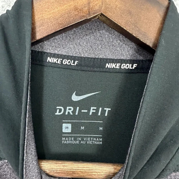 Nike Dri Fit Golf Shirt Mens Medium Gary‎ 1/4 Zip Lightweight Outdoors Gorpcore - Picture 4 of 8